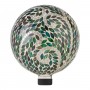 10" LEAFY MOSAIC GAZING GLOBE 