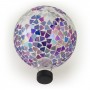 10" MOSAIC GLASS PURPLE GLOBE 