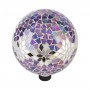 Mosaic Glass Purple Globe