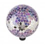 10" MOSAIC GLASS PURPLE GLOBE 