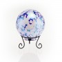 Blue and White Gazing Globe with LED Lights