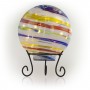 8" COLORFUL GAZING GLOBE WITH LED LIGHTS 