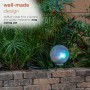 8" COLOR CHANGING GAZING GLOBE WITH LED LIGHTS