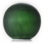 GREEN TEXTURED GLASS GAZING GLOBE WITH LED LIGHTS