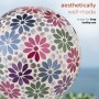 MOSAIC GAZING GLOBE WITH COLORFUL DAISY DESIGN 