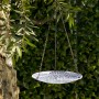 Alpine Corporation 10" Round Glass Mosaic Hanging Birdbath, Blue