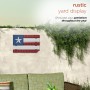ALPINE CORPORATION 16" TALL INDOOR/OUTDOOR WOOD AND METAL AMERICAN FLAG WALL ART DÉCOR 