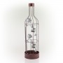 44" BOTTLE SHAPED FOUNTAIN WITH TIERING WINE GLASSES