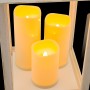 WHITE CANDLELIT LANTERN WITH WARM WHITE LED LIGHTS - SMALL