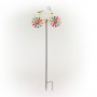 42" METAL BICYCLE WIND SPINNER GARDEN STAKE 