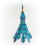 GRACEFUL METAL PEACOCK GARDEN DECOR 