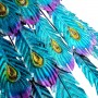 GRACEFUL METAL PEACOCK GARDEN DECOR 