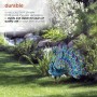 22" Metallic Feather-Spread Peacock Outdoor Décor