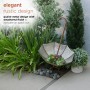 37" RUSTIC INVERTED LARGE UMBRELLA PLANTER GARDEN STAKE