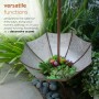 37" RUSTIC INVERTED LARGE UMBRELLA PLANTER GARDEN STAKE