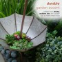 37" RUSTIC INVERTED LARGE UMBRELLA PLANTER GARDEN STAKE