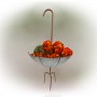 37" RUSTIC INVERTED LARGE UMBRELLA PLANTER GARDEN STAKE