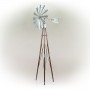 101" Metallic Kinetic Windmill Garden Stake with Rustic Finish