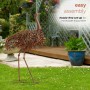 METAL OSTRICH STATUE 