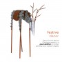 20" Metal Deer Decoration