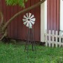 RUSTIC BRONZE AND SILVER METAL MINI WINDMILL 