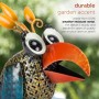 QUIRKY METAL WIDE-EYED YELLOW CHEST BIRD DÉCOR