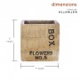 WOOD-LIKE SQUARE FLOWER BOX POT PLANTER