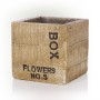 WOOD-LIKE SQUARE FLOWER BOX POT PLANTER