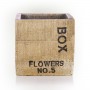 WOOD-LIKE SQUARE FLOWER BOX POT PLANTER