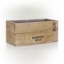 WOOD-LIKE RECTANGULAR FLOWER BOX POT PLANTER 