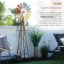 92" TALL METAL WINDMILL GARDEN STAND 