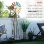 92" TALL METAL WINDMILL GARDEN STAND 