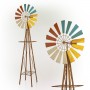 92" TALL METAL WINDMILL GARDEN STAND 