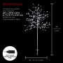58" Frosty Christmas Snowflake Tree with Cool White LED Lights