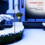 Alpine Corporation Holiday Décor Acrylic Snowman Stakes with Solar Color Changing LED Lights, 2-Pack