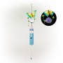 SOLAR BLUE BUTTERFLY WIND CHIME WITH LED LIGHTS 
