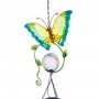 SOLAR BLUE BUTTERFLY WIND CHIME WITH LED LIGHTS SOLAR BLUE BUTTERFLY WIND CHIME WITH LED LIGHTS 