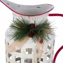 Alpine Corporation Rustic Metal Pitcher Candle Décor with Warm White LED Lights