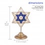 Alpine Corporation Hanukkah Star of David Tabletop Decoration