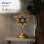 Alpine Corporation Hanukkah Star of David Tabletop Decoration