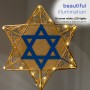 Alpine Corporation Hanukkah Star of David Tabletop Decoration