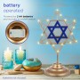 Alpine Corporation Hanukkah Star of David Tabletop Decoration