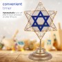 Alpine Corporation Hanukkah Star of David Tabletop Decoration