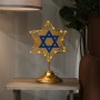 Alpine Corporation Hanukkah Star of David Tabletop Decoration