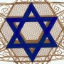 Alpine Corporation Hanukkah Star of David Tabletop Decoration