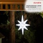 Alpine Corporation 3D Hanging Star Christmas Décor with LED Lights