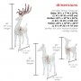 REINDEER FAMILY CHRISTMAS DÉCOR WITH 230 COOL WHITE LEDS 