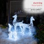 REINDEER FAMILY CHRISTMAS DÉCOR WITH 230 COOL WHITE LEDS 