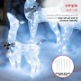 REINDEER FAMILY CHRISTMAS DÉCOR WITH 230 COOL WHITE LEDS 