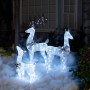 REINDEER FAMILY CHRISTMAS DÉCOR WITH 230 COOL WHITE LEDS 